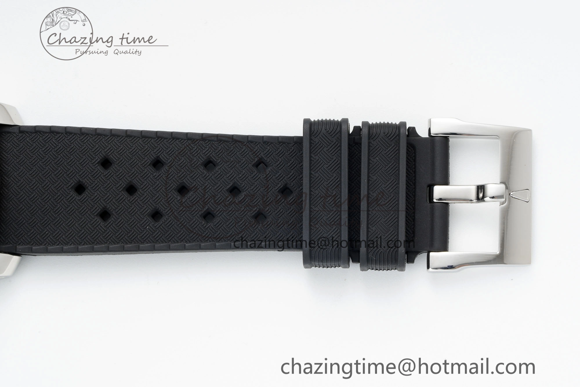 Fifty Fathoms 5008D No Rad SS 1:1 GSF Best Edition Black Dial on Black Rubber Strap A1151