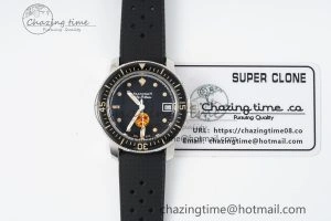 Fifty Fathoms 5008D No Rad SS 1:1 GSF Best Edition Black Dial on Black Rubber Strap A1151