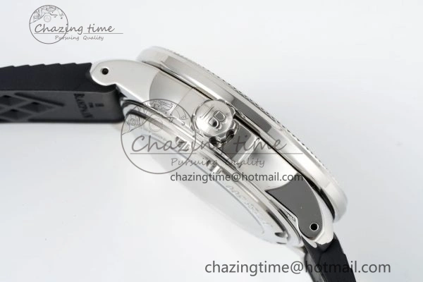 Fifty Fathoms 5008E No Rad Only Watch SS 1:1 GSF Best Edition Black Dial on Black Rubber Strap A1151