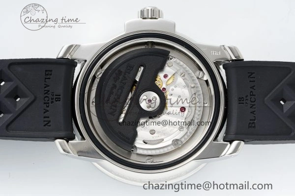 Fifty Fathoms 5008E No Rad Only Watch SS 1:1 GSF Best Edition Black Dial on Black Rubber Strap A1151