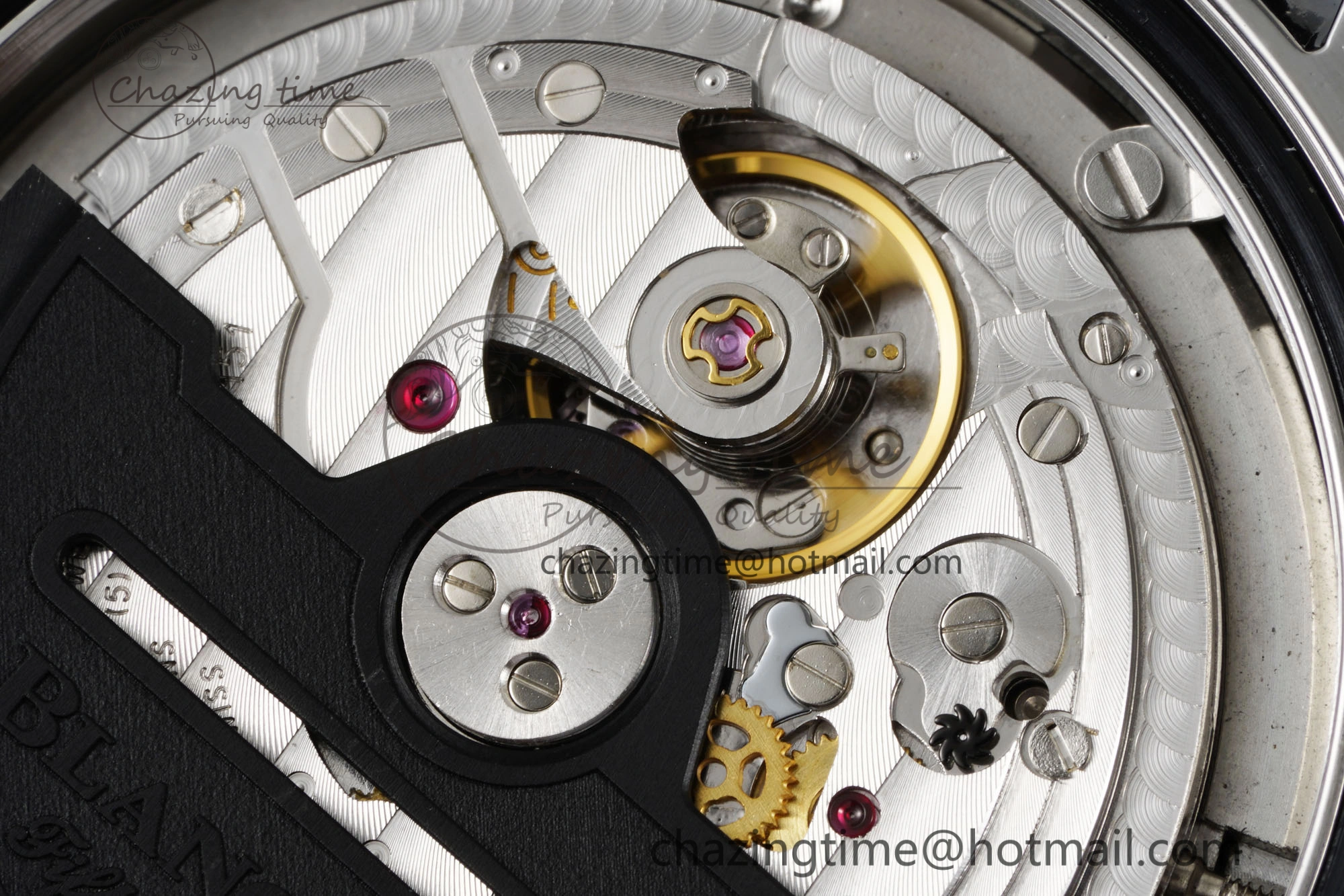 Fifty Fathoms 5008E No Rad Only Watch SS 1:1 GSF Best Edition Black Dial on Black Rubber Strap A1151