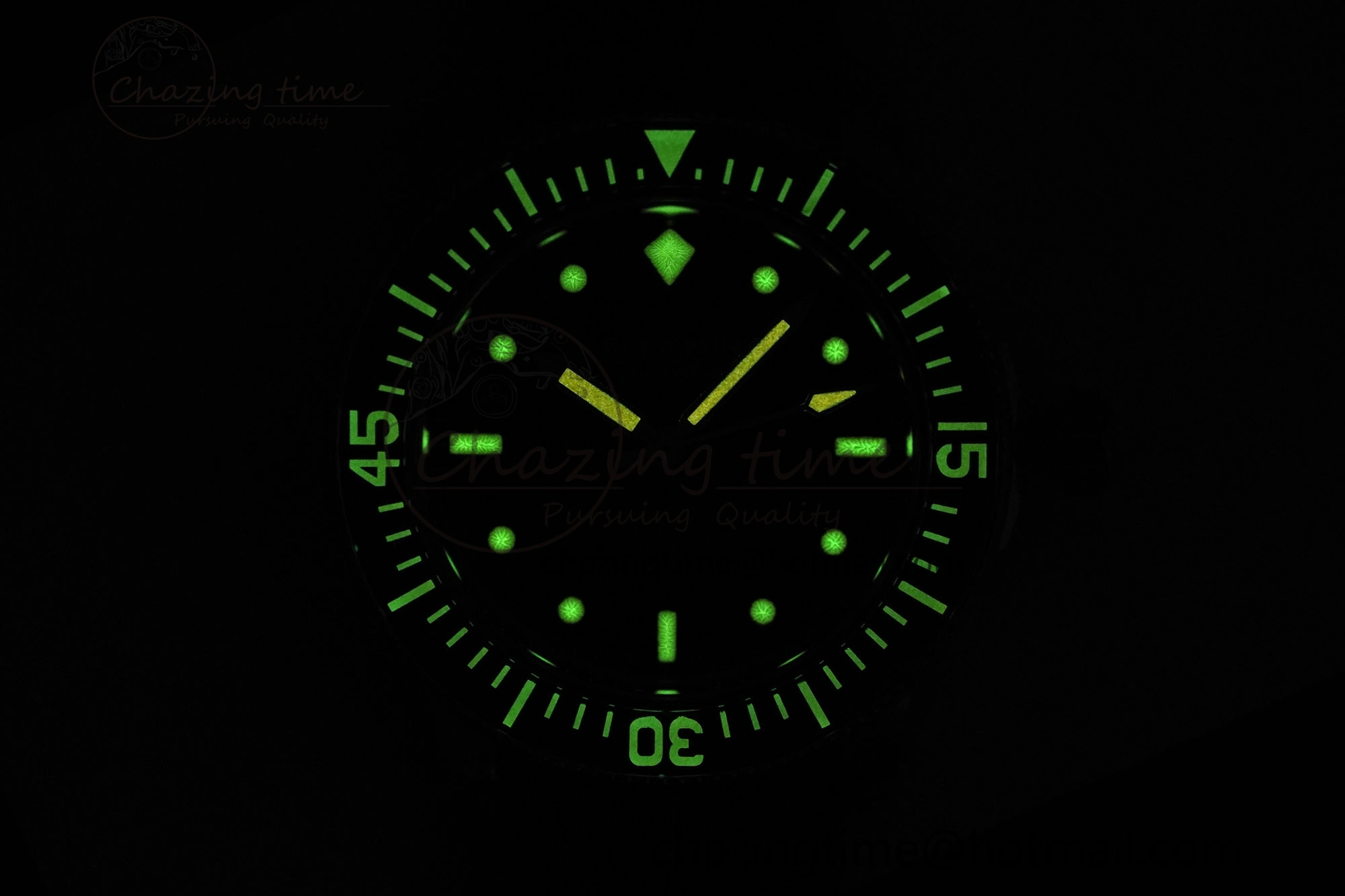 Fifty Fathoms 5008E No Rad Only Watch SS 1:1 GSF Best Edition Black Dial on Black Rubber Strap A1151