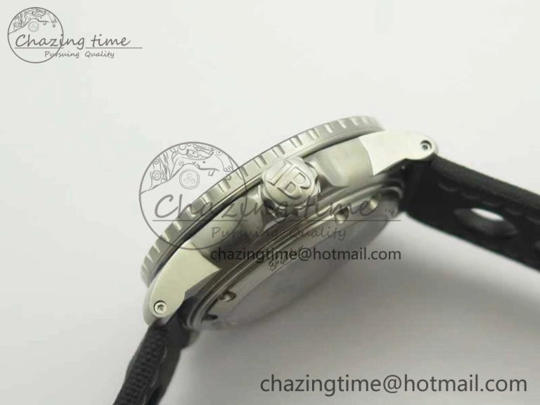 Fifty Fathoms 5015C SS Black ZF 1:1 Best Edition Black Dial On Nylon Strap A1315