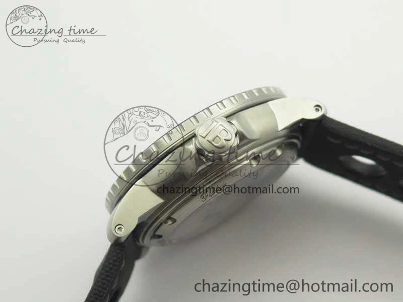 Fifty Fathoms 5015C SS Black ZF 1:1 Best Edition Black Dial On Nylon Strap A1315