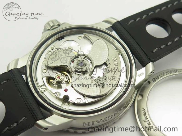 Fifty Fathoms 5015C SS Black ZF 1:1 Best Edition Black Dial On Nylon Strap A1315