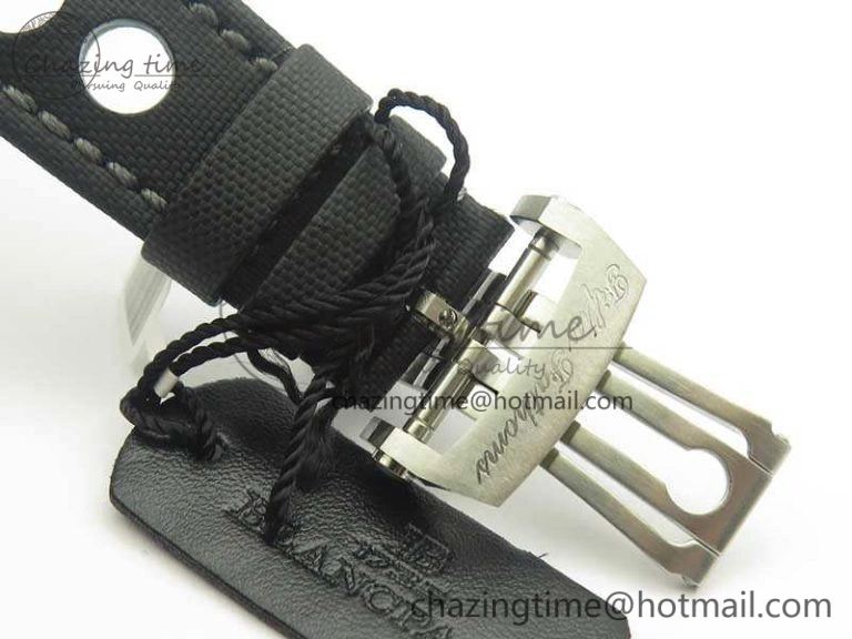 Fifty Fathoms 5015C SS Black ZF 1:1 Best Edition Black Dial On Nylon Strap A1315