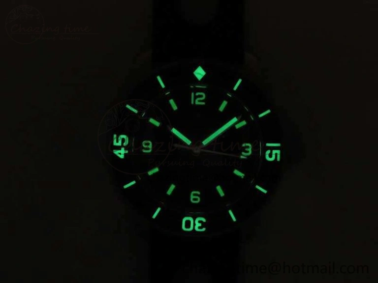 Fifty Fathoms 5015C SS Black ZF 1:1 Best Edition Black Dial On Nylon Strap A1315
