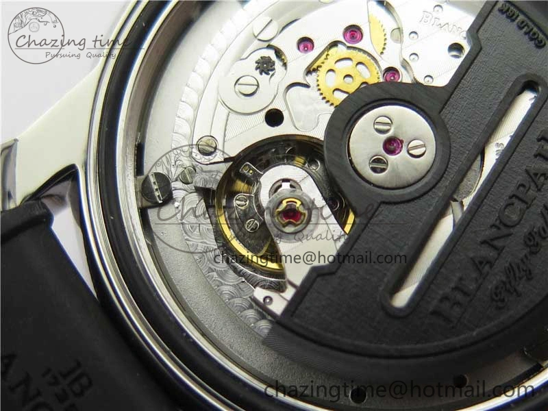 Fifty Fathoms Barakuda 5008B 40mm SS 1:1 ZF Best Edition Black Dial on Black Rubber Strap A1151