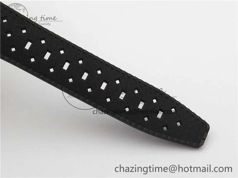 Fifty Fathoms Barakuda 5008B 40mm SS 1:1 ZF Best Edition Black Dial on Black Rubber Strap A1151