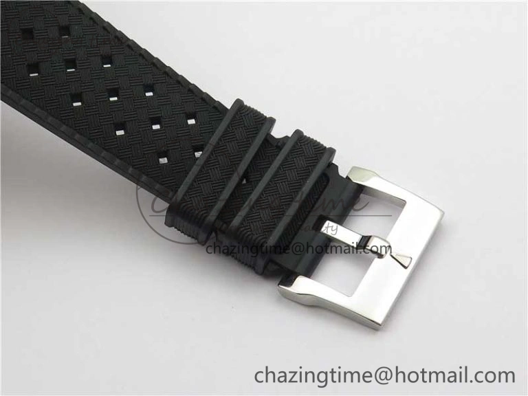 Fifty Fathoms Barakuda 5008B 40mm SS 1:1 ZF Best Edition Black Dial on Black Rubber Strap A1151