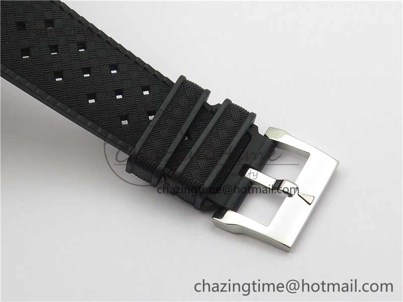 Fifty Fathoms Barakuda 5008B 40mm SS 1:1 ZF Best Edition Black Dial on Black Rubber Strap A1151