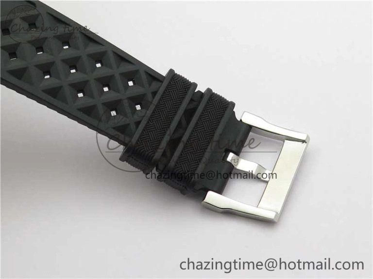 Fifty Fathoms Barakuda 5008B 40mm SS 1:1 ZF Best Edition Black Dial on Black Rubber Strap A1151