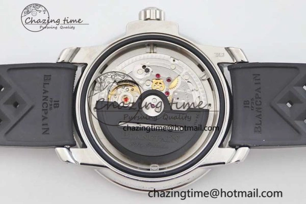 Fifty Fathoms Barakuda 5008B 40mm SS GSF 1:1 Best Edition Black Dial on Black Rubber Strap A1151