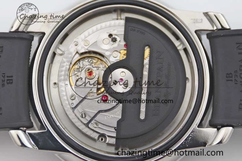 Fifty Fathoms Barakuda 5008B 40mm SS GSF 1:1 Best Edition Black Dial on Black Rubber Strap A1151