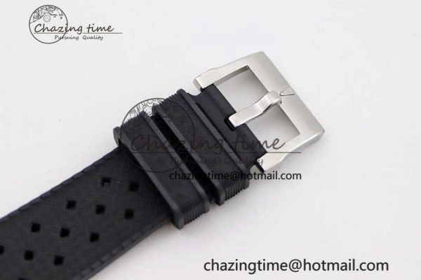 Fifty Fathoms Barakuda 5008B 40mm SS GSF 1:1 Best Edition Black Dial on Black Rubber Strap A1151