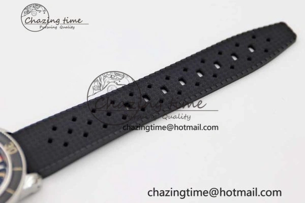 Fifty Fathoms Barakuda 5008B 40mm SS GSF 1:1 Best Edition Black Dial on Black Rubber Strap A1151