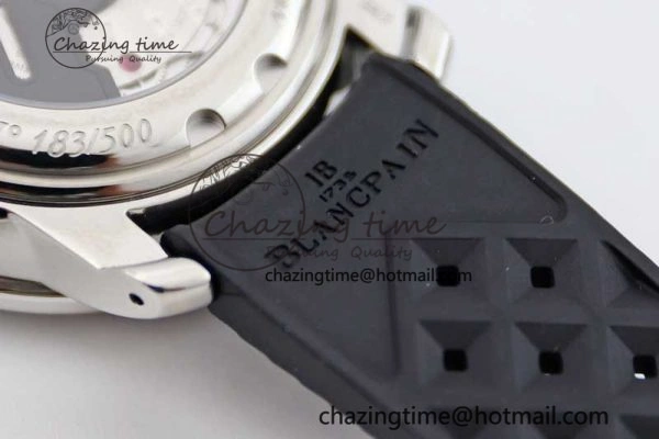 Fifty Fathoms Barakuda 5008B 40mm SS GSF 1:1 Best Edition Black Dial on Black Rubber Strap A1151
