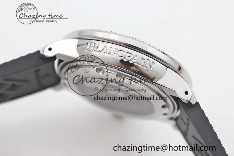 Fifty Fathoms Barakuda 5008B 40mm SS GSF 1:1 Best Edition Black Dial on Black Rubber Strap A1151