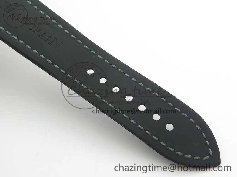 Fifty Fathoms Bathyscaphe 43mm SS GF 1:1 Best Edition Black Dial on Sail-canvas Strap A1315