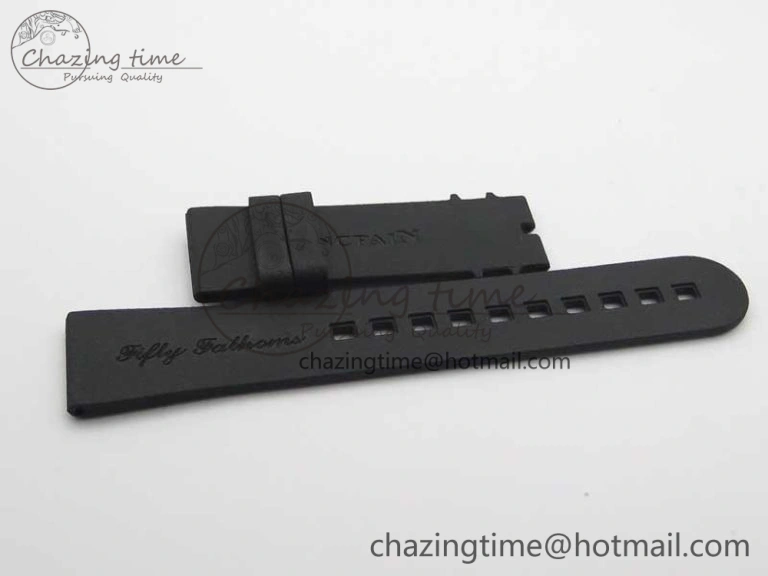 Fifty Fathoms Bathyscaphe 43mm SS GF 1:1 Best Edition Black Dial on Sail-canvas Strap A1315