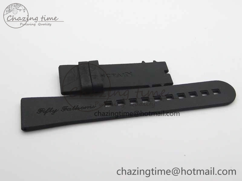 Fifty Fathoms Bathyscaphe 43mm SS GF 1:1 Best Edition Black Dial on Sail-canvas Strap A1315