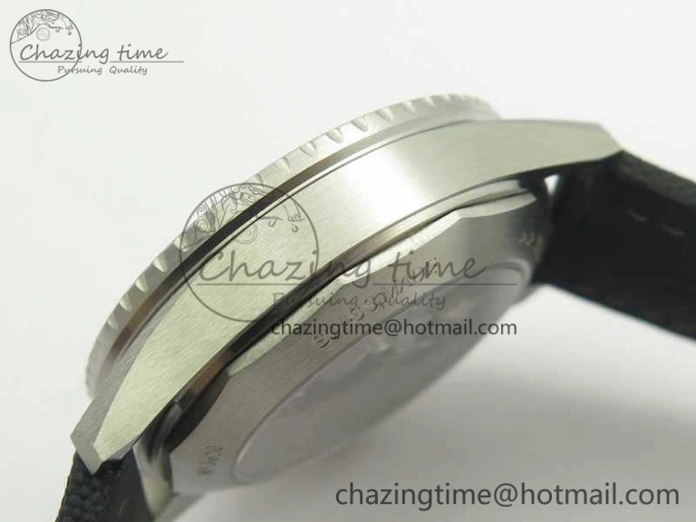 Fifty Fathoms Bathyscaphe 43mm SS ZF 1:1 Best Edition Gray Dial On Sail-Canvas Strap A1315