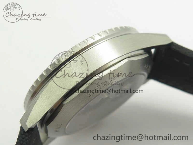 Fifty Fathoms Bathyscaphe 43mm SS ZF 1:1 Best Edition Gray Dial On Sail-Canvas Strap A1315