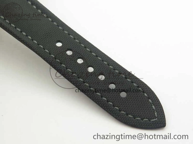 Fifty Fathoms Bathyscaphe 43mm SS ZF 1:1 Best Edition Gray Dial On Sail-Canvas Strap A1315