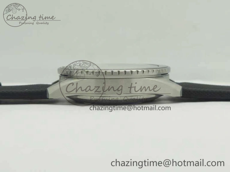 Fifty Fathoms Bathyscaphe 43mm SS ZF 1:1 Best Edition Gray Dial On Sail-Canvas Strap A1315