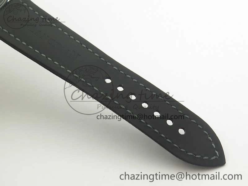 Fifty Fathoms Bathyscaphe Black Ceramic GF 1:1 Best Edition Black Dial on Black Sail-Canvas Strap A1315 (Free Rubber Strap)
