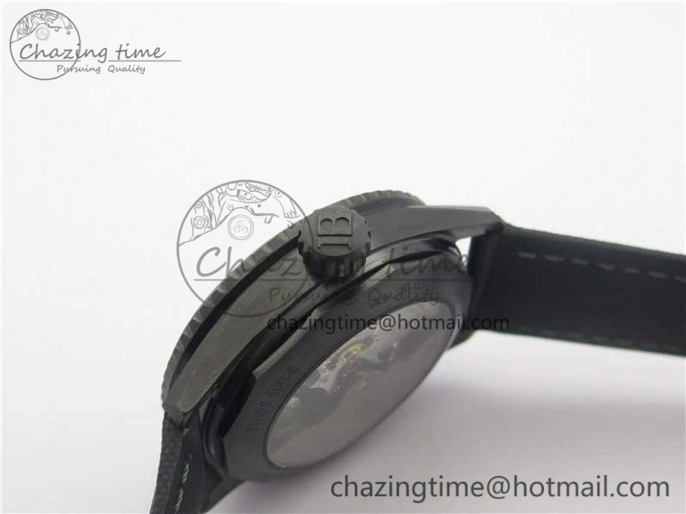 Fifty Fathoms Bathyscaphe Black Ceramic ZF 1:1 Best Edition Black Dial on Black Sail-Canvas Strap A1315