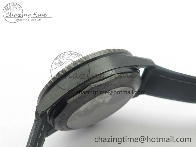 Fifty Fathoms Bathyscaphe Black Ceramic ZF 1:1 Best Edition Black Dial on Black Sail-Canvas Strap A1315