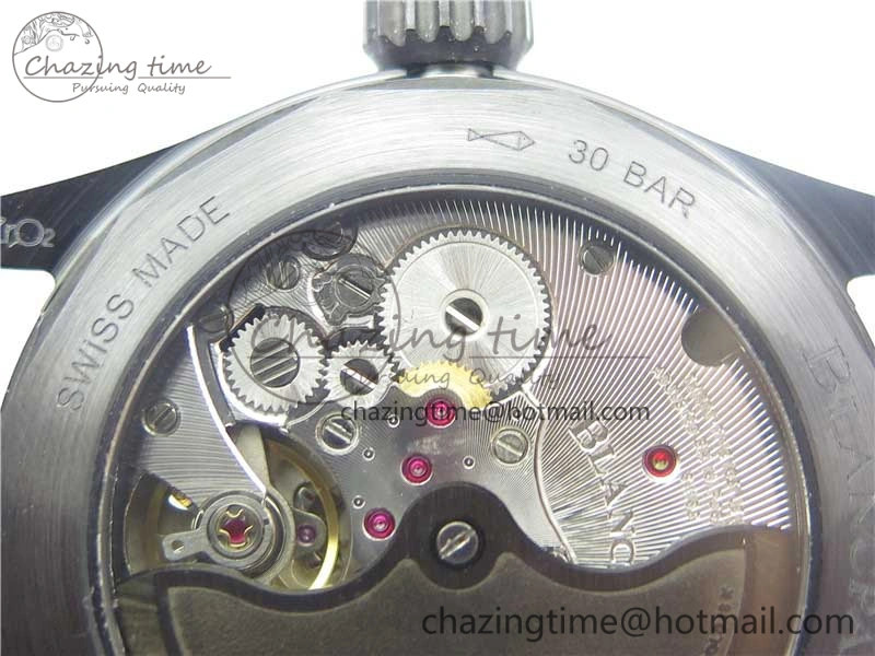 Fifty Fathoms Bathyscaphe Black Ceramic ZF 1:1 Best Edition Black Dial on Black Sail-Canvas Strap A1315