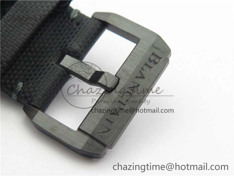 Fifty Fathoms Bathyscaphe Black Ceramic ZF 1:1 Best Edition Black Dial on Black Sail-Canvas Strap A1315