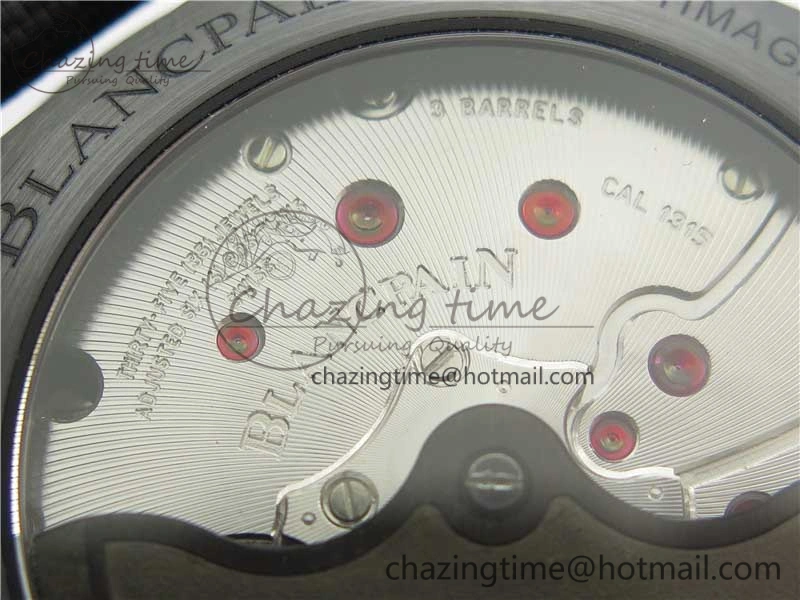 Fifty Fathoms Bathyscaphe Black Ceramic ZF 1:1 Best Edition Black Dial on Black Sail-Canvas Strap A1315