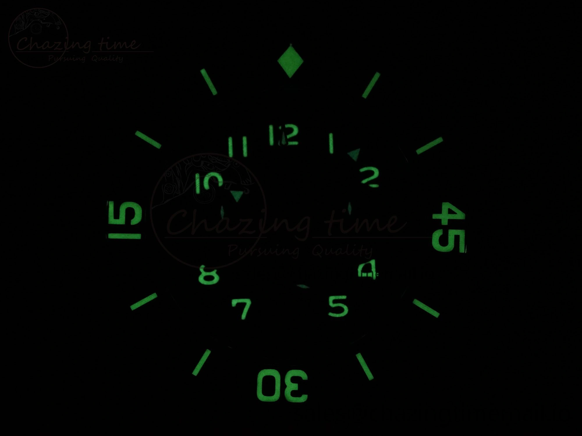 Fifty Fathoms Chrono SS OMF 1:1 Best Edition Black Numeral Dial on Black Sail-canvas Strap A7750