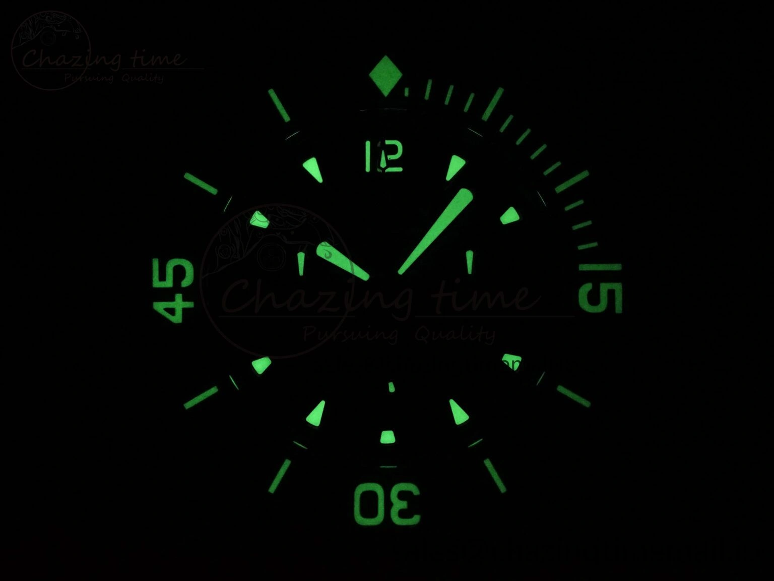 Fifty Fathoms Chrono SS OMF 1:1 Best Edition Blue Dial on Blue Sail-canvas Strap A7750