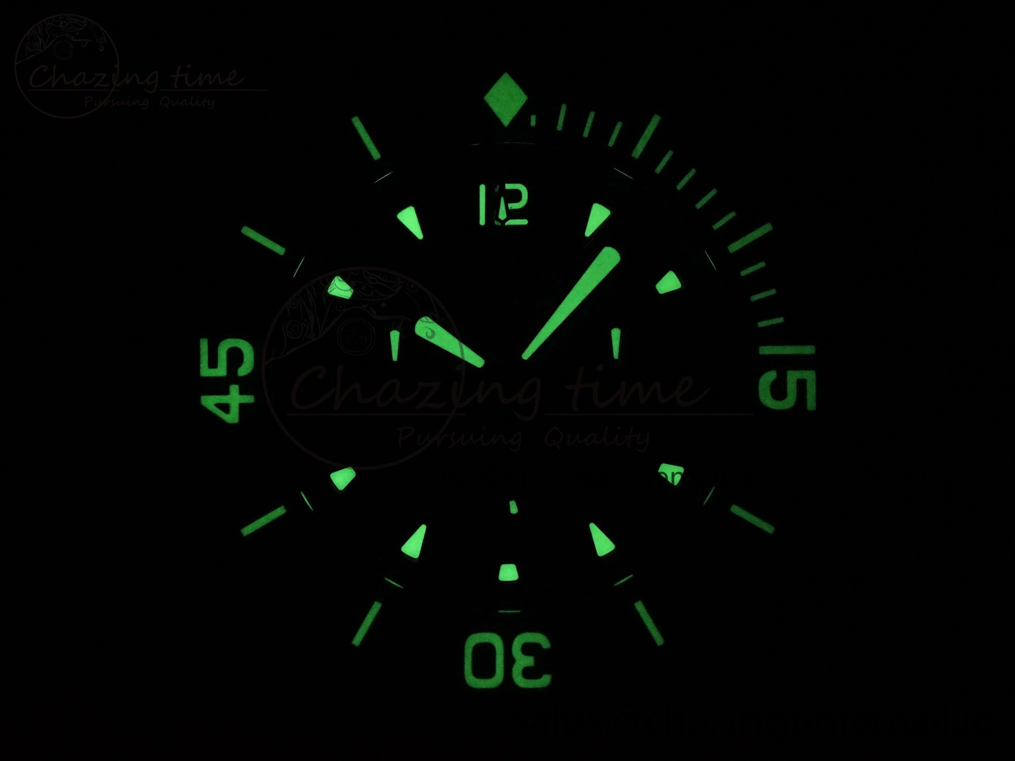 Fifty Fathoms Chrono SS OMF 1:1 Best Edition Blue Dial on Blue Sail-canvas Strap A7750