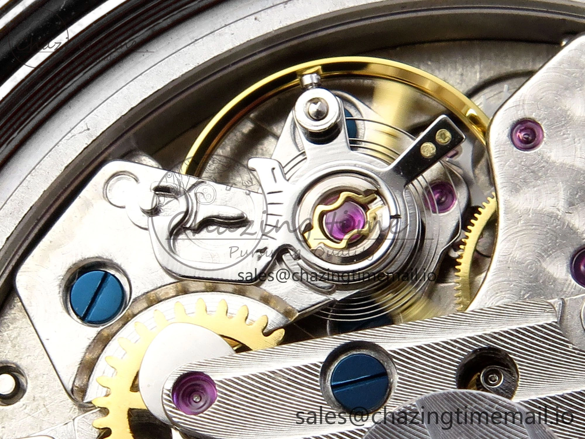 Fifty Fathoms Chrono SS OMF 1:1 Best Edition Blue Dial on Blue Sail-canvas Strap A7750