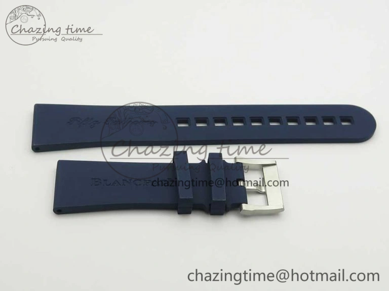 Fifty Fathoms Chronograph SS OMF 1:1 Best Edition Blue Dial on Blue Nylon Strap A7750