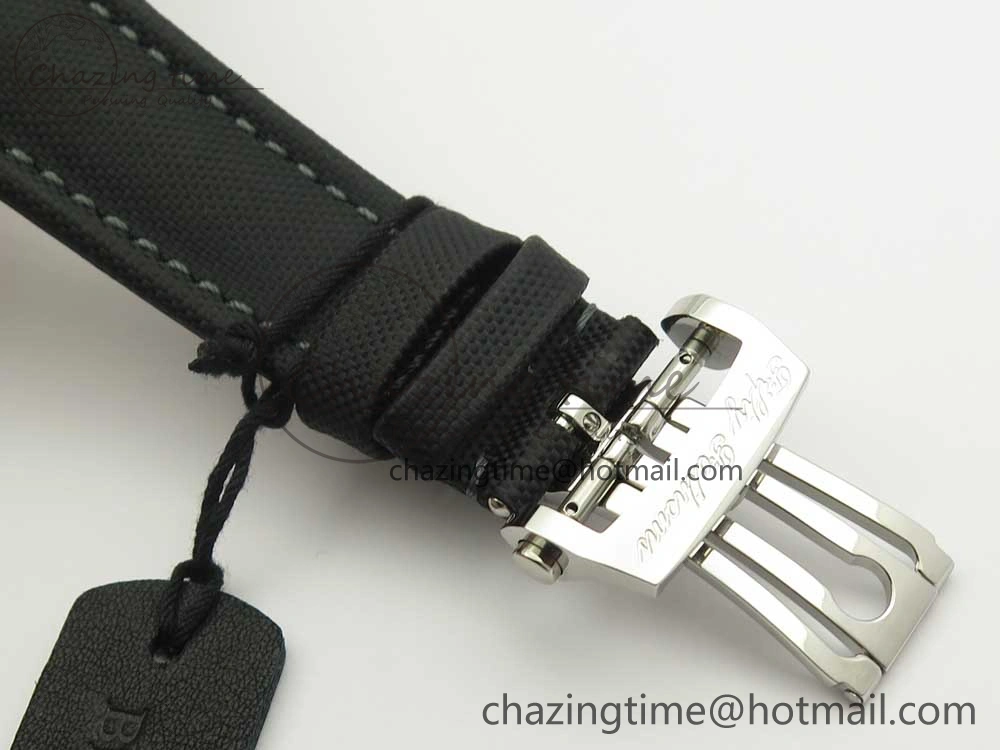 Fifty Fathoms Chronograph SS OMF 1:1 Best Edition Blue Dial on Blue Nylon Strap A7750