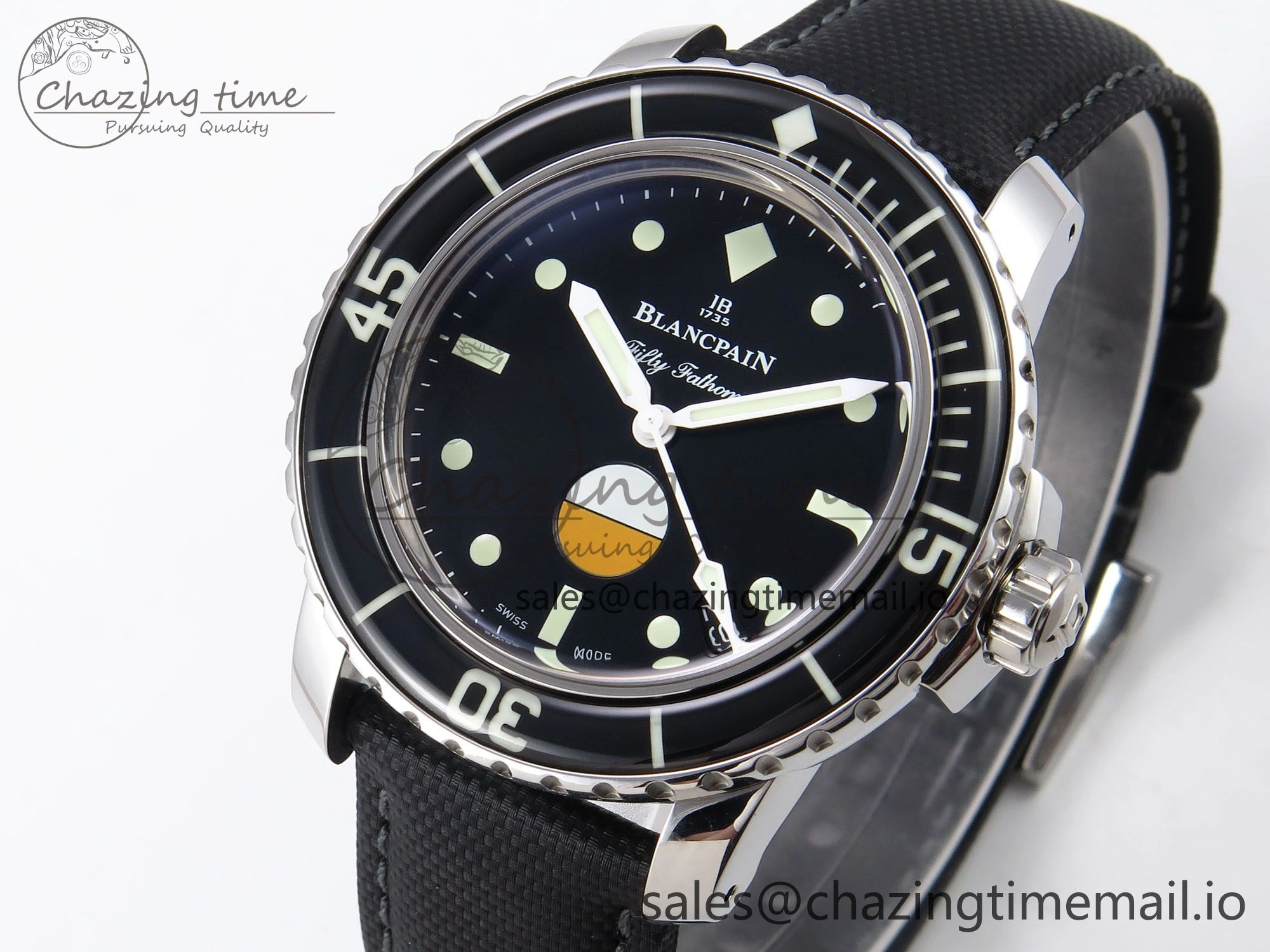 Fifty Fathoms MIL-SPEC ZF 1:1 Best Edition on Sail-canvas Strap A1151