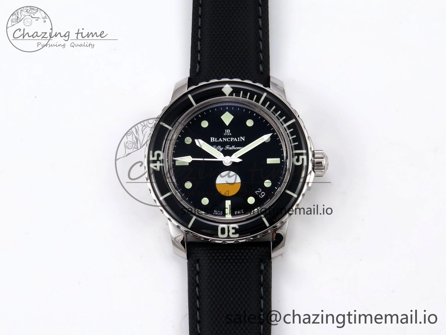 Fifty Fathoms MIL-SPEC ZF 1:1 Best Edition on Sail-canvas Strap A1151