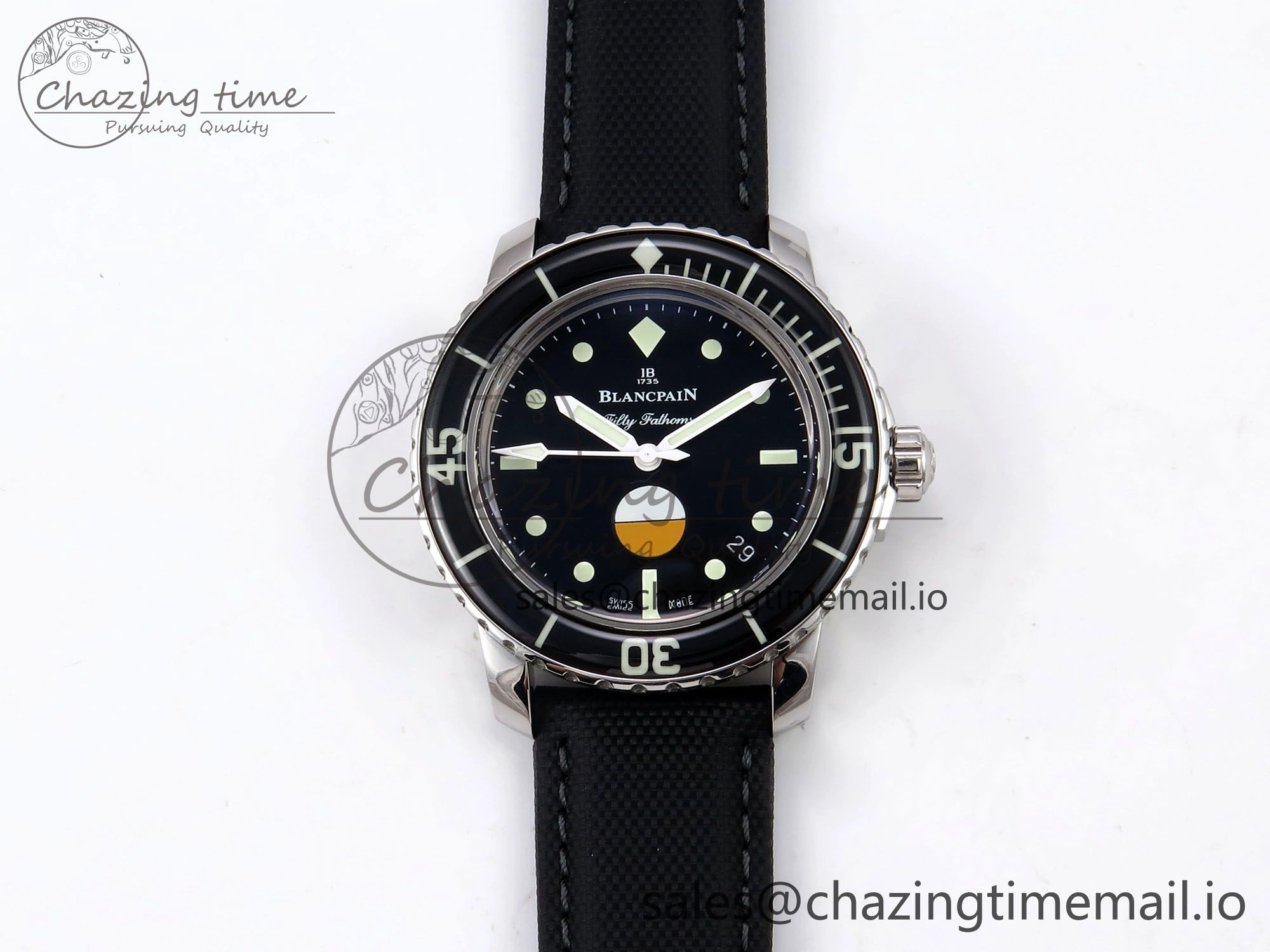 Fifty Fathoms MIL-SPEC ZF 1:1 Best Edition on Sail-canvas Strap A1151