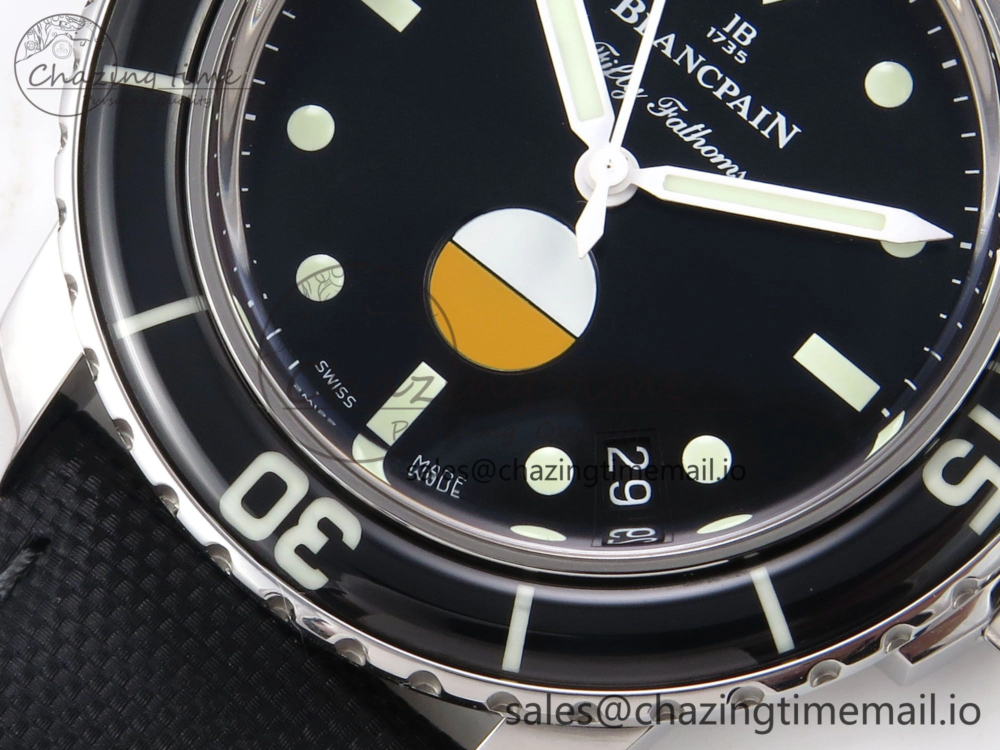 Fifty Fathoms MIL-SPEC ZF 1:1 Best Edition on Sail-canvas Strap A1151