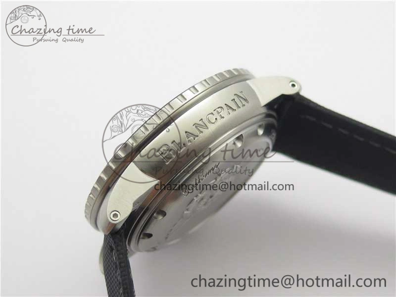 Fifty Fathoms “Nageurs de Combat” ZF 1:1 Best Edition Black ‘7’ Dial on Black Sail-canvas Strap A2836