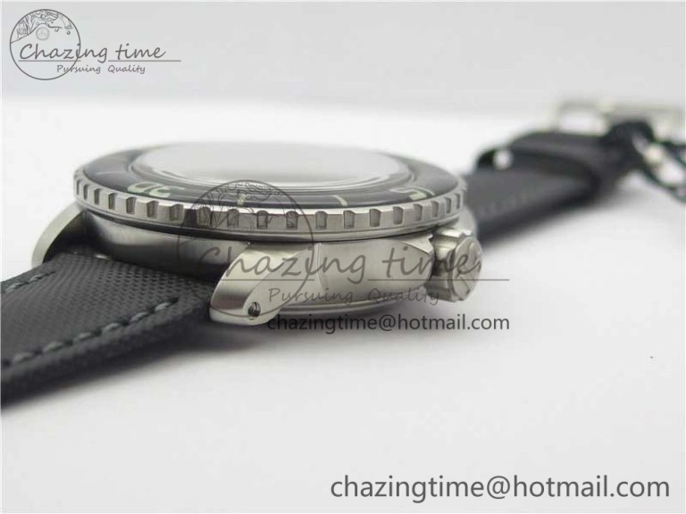 Fifty Fathoms “Nageurs de Combat” ZF 1:1 Best Edition Black ‘7’ Dial on Black Sail-canvas Strap A2836