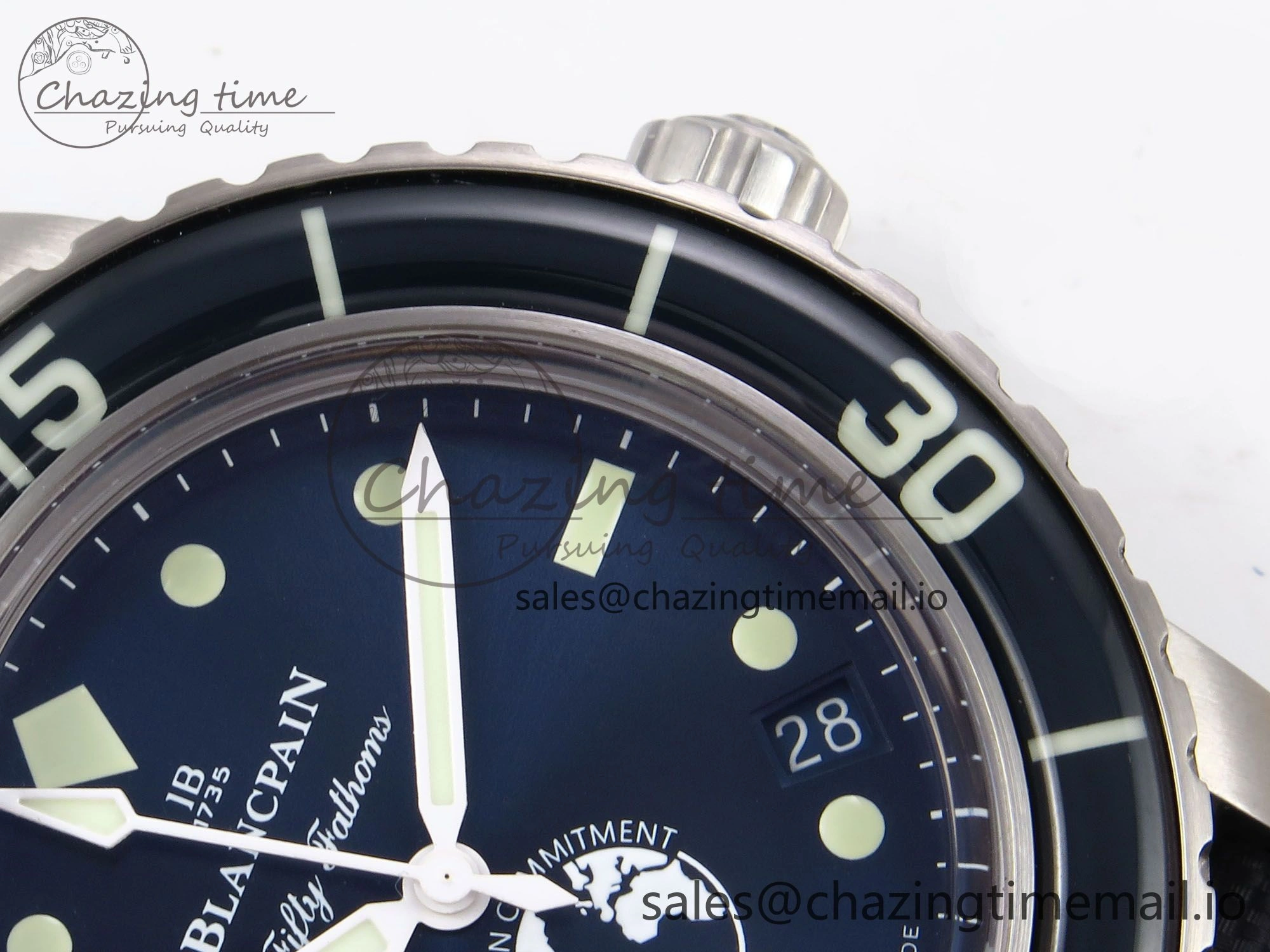 Fifty Fathoms Ocean Commitment III ZF 1:1 Best Edition on Sail-canvas Strap A1151