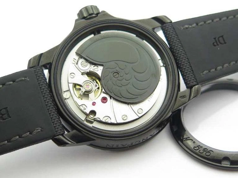Fifty Fathoms PVD Dark Knight ZF 1:1 Best Edition Black Dial On Sail-canvas Strap A1315
