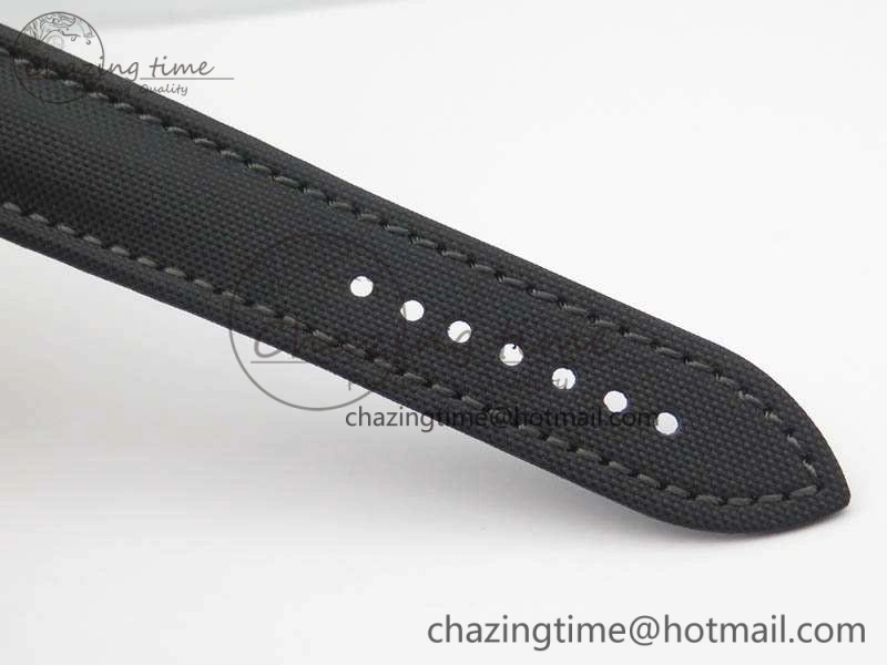Fifty Fathoms RG Black ZF 1:1 Best Edition Black Dial On Sail-Canvas Strap A2836 (Free Extra Strap)